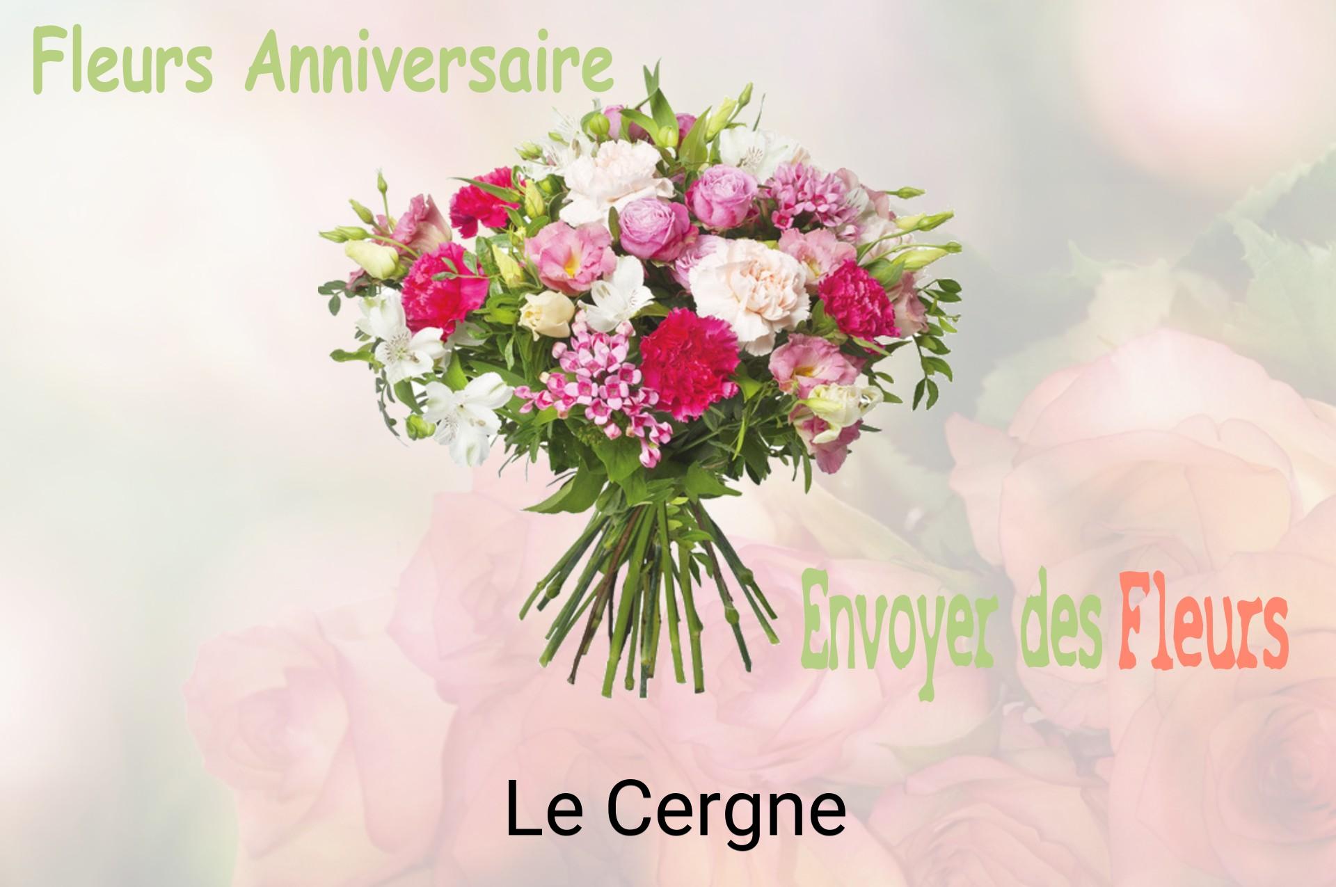 Bouquet de fleurs d’anniversaire livré à Le Cergne